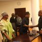 Governor Nyesom Wike exchanges pleasantries with Felix Obuah.