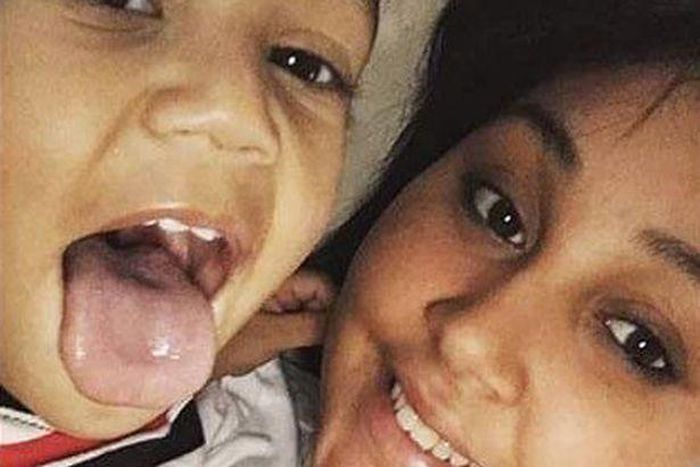 Sashalynn Rosa and 1-yr-old Messiah