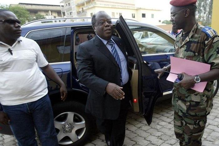 Ivory Coast Prime Minister Charles Konan Banny arrives in Yamoussokro, File Photo. Pictures taken on March 26, 2007. REUTERS/Thierry Gouegnon