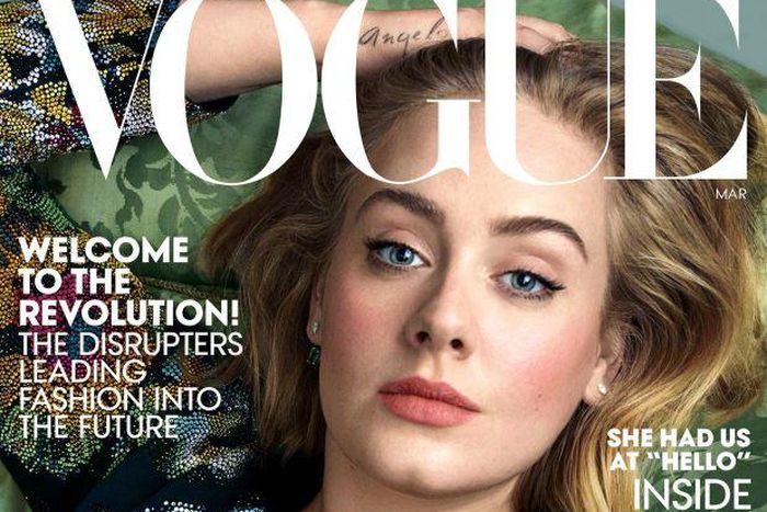 Adele covers Vogue March 2016 issue