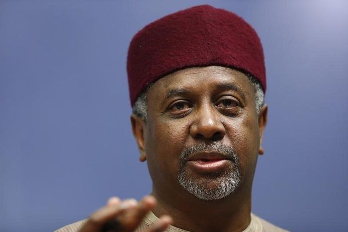 Nigeria's former National Security Advisor Mohammed Sambo Dasuki listens to a question after his address at Chatham House in London, January 22, 2015. REUTERS/Andrew Winning