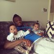 John Obi Mikel and his twin daughters