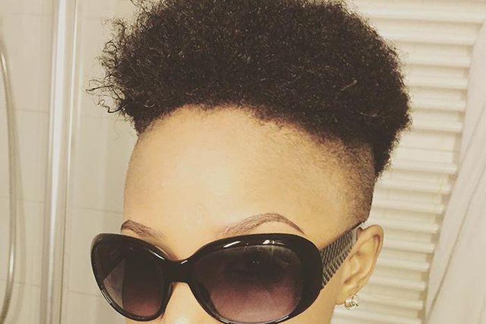 Controversial singer, Maheeda, shows of bold new Mo'hawk