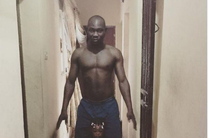 Seun Kuti with his daughter