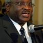 Burundi's former President Domitien Ndayizeye addresses reporters upon his arrival in Bujumbura, Burundi in this file photo. REUTERS/Antony Njuguna
