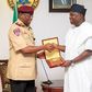 Lagos State Governor, Mr. Akinwunmi Ambode with the Marshal & Chief Executive of Federal Road Safety Corps, Mr. Boboye Oyeyemi