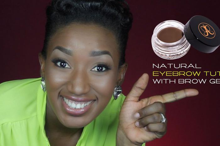 Natural eyebrow tutorial with gel