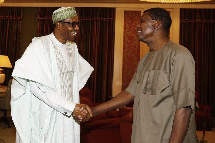 General Mohammadu Buhari and Pastor E.A Adeboye