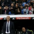 Real Madrid's new coach Zinedine Zidane waits for the start of Real Madrid v Deportivo Coruna