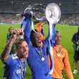 John Obi Mikel with the UEFA Champions League trophy