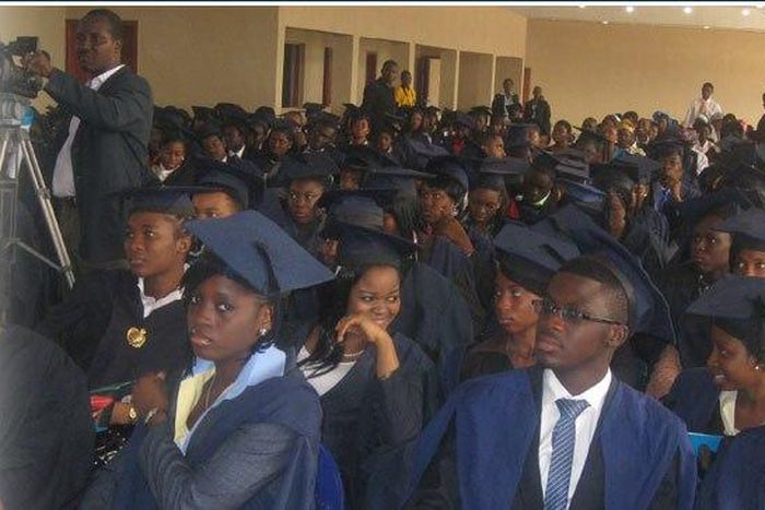 Graduating students of Caleb University