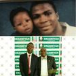 Gbenga Adeyinka with his son