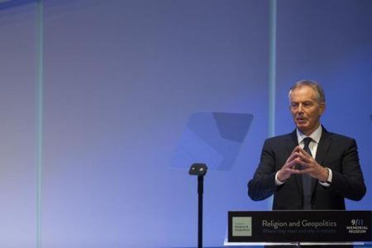 Former British Prime Minister Tony Blair in New York October 6, 2015.