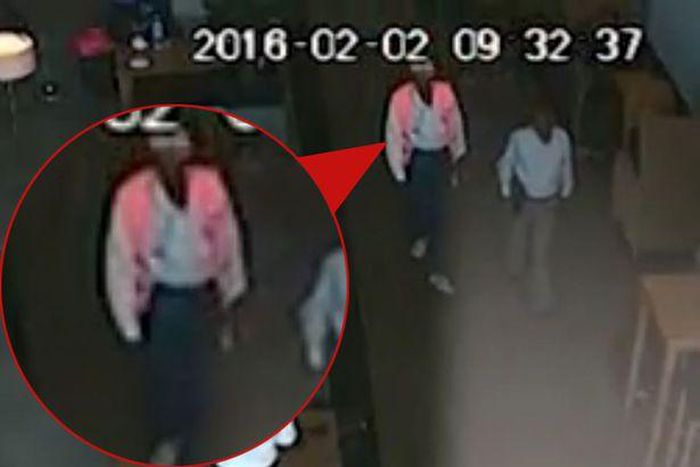 CCTV footage of bomber collecting explosives at airport