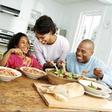 Family eating