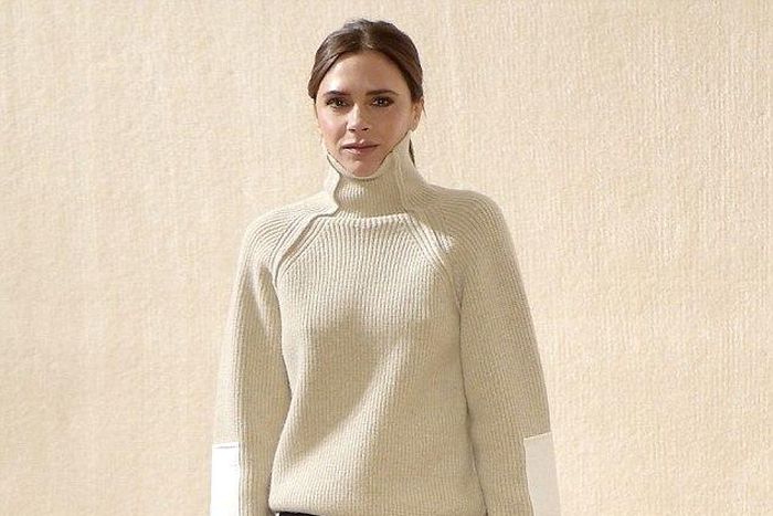Victoria Beckham closed at the 2016 NYFW wearing Adidas sneakers