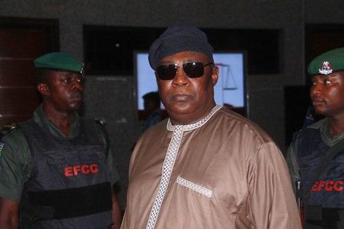 Former Chief of Defence Staff (CDS), Alex Badeh in court on March 7, 2016