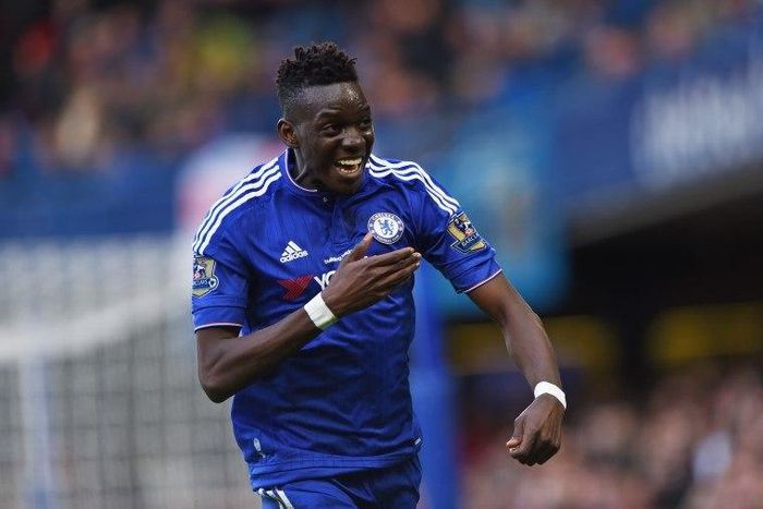 Football Soccer - Chelsea v Stoke City - Barclays Premier League - Stamford Bridge - 5/3/16
Chelsea's Bertrand Traore celebrates scoring their first goal
Action Images via Reuters / Tony O'Brien/ Livepic