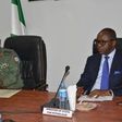 Ibe Kachikwu (right) at the Defence Headquarters in Abuja on Tuesday, February 2, 2016.