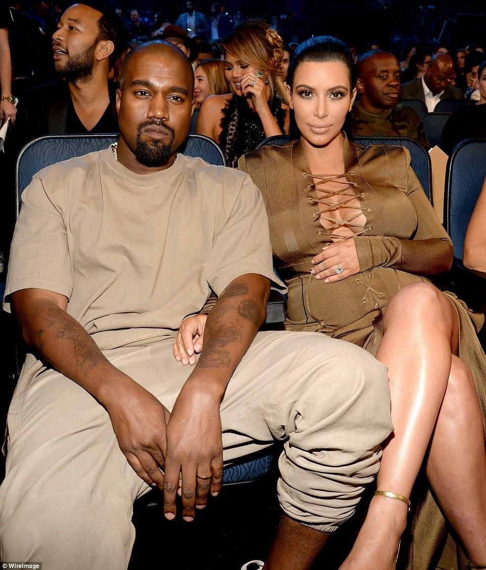 Kanye West and Kim Kardashian