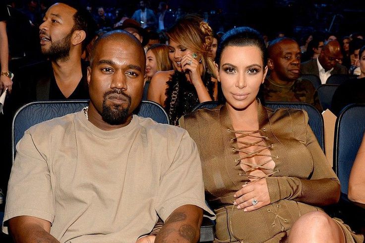 Kanye West and Kim Kardashian