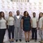 Founders of MyAds, Simeon and Madonna Onunobi, with their staff at the MyAds launch event.