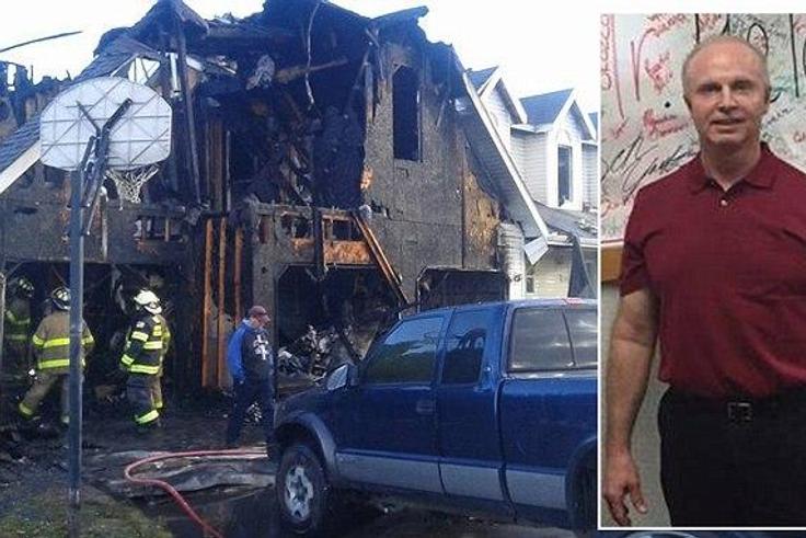 4 teenagers arrested for setting fire to principal's house