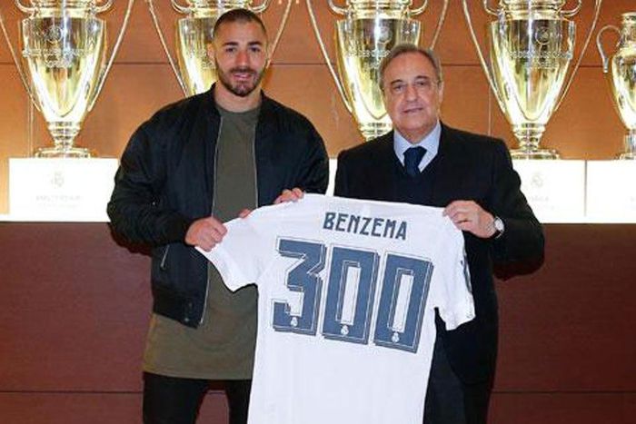 Karim Benzema celebrates 300th games for Real Madrid