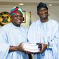Lagos State Governor, Akinwunmi Ambode and predecessor, Babatunde Fashola
