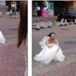 The groom cursed loudly, threw his glasses on the ground and walked away angrily, leaving his fiancée who began crying uncontrollably