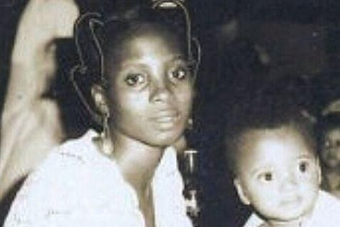 Basketmouth's mother and brother in 1973