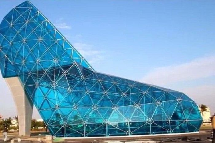 Town builds giant church to resemble the shape of Cinderella shoes