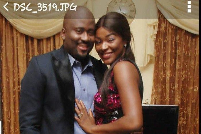 Desmond Elliot and Chacha Eke on set of 'Black Val'