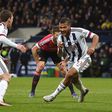 Salomon Rondon turns to celebrate after scoring West Brom's winning goal against Manchester United on Sunday, March 6, 2016