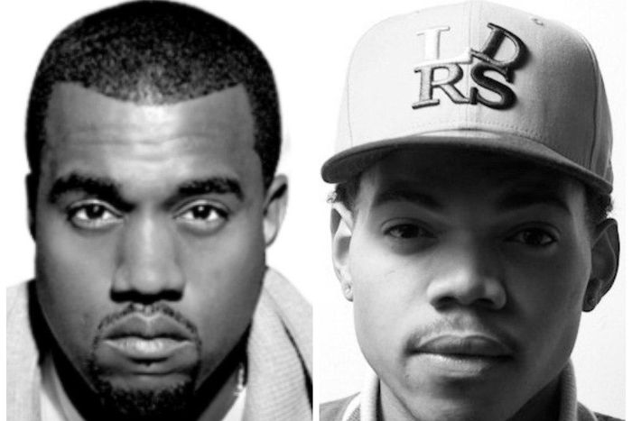 Kanye West and Chance The Rapper