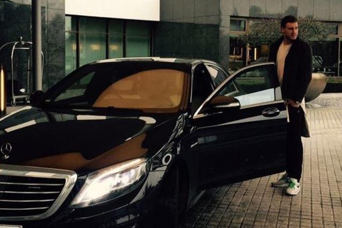 The Mercedes Benz that got the footballer fined
