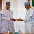 Senate President, Bukola Saraki submits list of confirmed ministers to President Muhammadu Buhari in Abuja on November 3, 2015