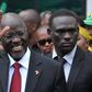 Tanzania"s President elect John Pombe Magufuli salutes members of the ruling Chama Cha Mapinduzi Party (CCM) at the party"s sub-head office on Lumumba road in Dar es Salaam, October 30, 2015.