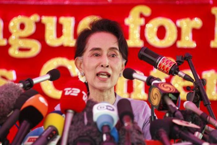 Myanmar's Suu Kyi says will be above president in new government