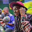 Skiibii at Wazobia FM promoting his new single 'Sampu'.
