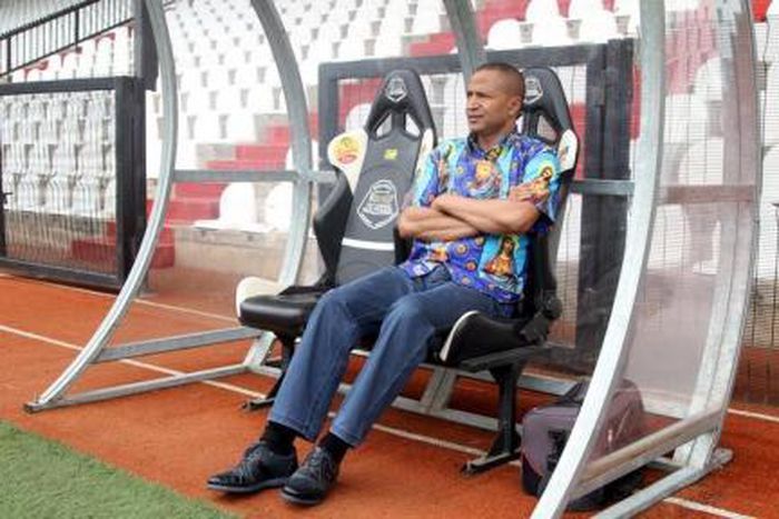 Congolese politician and businessman Moise Katumbi watches as his soccer club TP Mazembe trains inside a stadium located in the Kamalondo suburb of Lubumbashi, the capital of Katanga Province in the Democratic Republic of Congo, November 4, 2015.