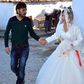 The Syrian bride with the groom, Turkish man Riza Turkal