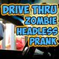 Hilarious headless zombie prank