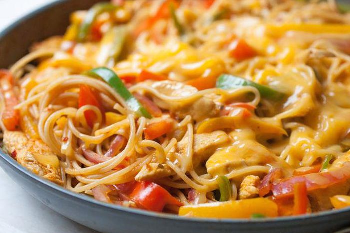 Chicken Fajita Pasta Recipe [Tablespoons]