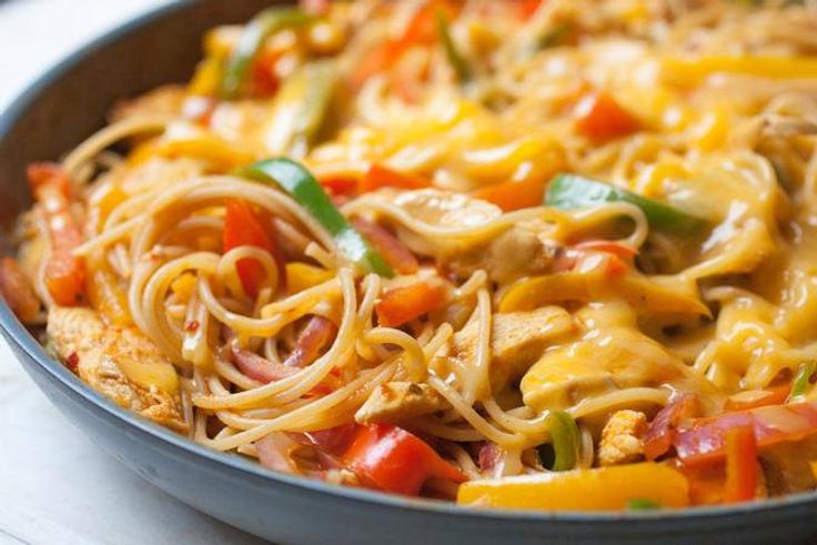 Chicken Fajita Pasta Recipe [Tablespoons]