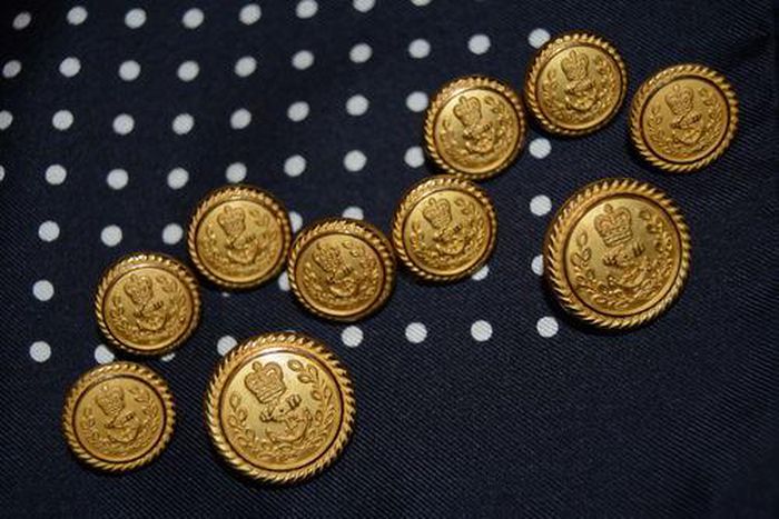 Gold buttons