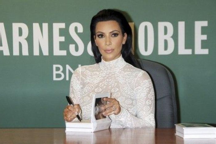 Kim Kardashian's at a 'Selfish' book signing event