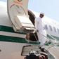 President Muhammadu Buhari arrives in Yola, Adamawa State on November 13, 2015