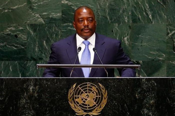 Joseph Kabila Kabange, President of the Democratic Republic of the Congo, addresses the 69th United Nations General Assembly at the U.N. headquarters in New York September 25, 2014.                 REUTERS/Lucas Jackson