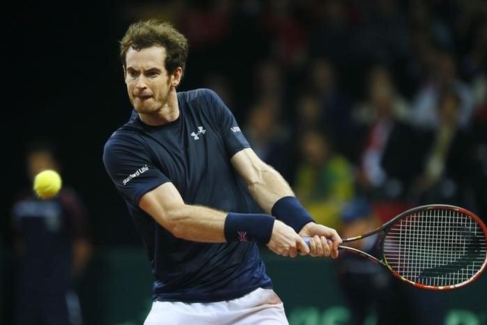 Men's Singles - Great Britain's Andy Murray in action during his match against Belgium's David Goffin
Action Images via Reuters / Jason Cairnduff
Livepic